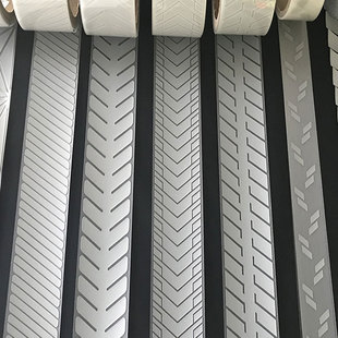 亮银J9九游会·(中国)首页登录入口热贴膜斜纹刻条 可定制花纹