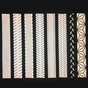 亮银J9九游会·(中国)首页登录入口热贴膜斜纹刻条 可定制花纹