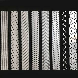 亮银J9九游会·(中国)首页登录入口热贴膜斜纹刻条 可定制花纹