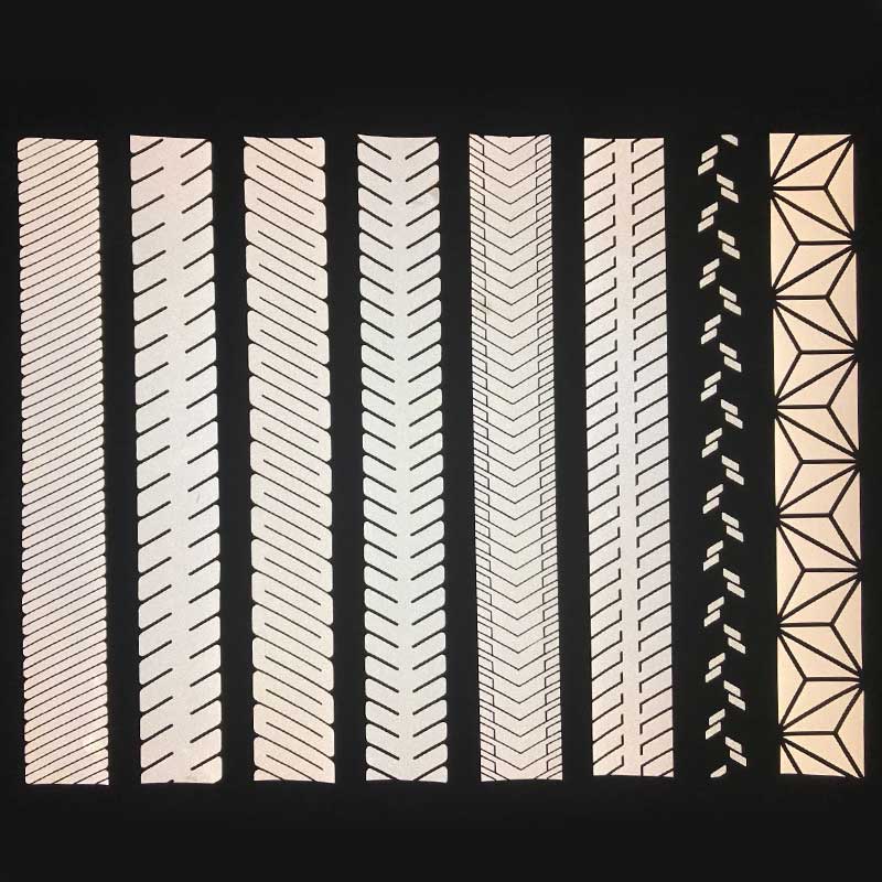 亮银J9九游会·(中国)首页登录入口热贴膜斜纹刻条 可定制花纹