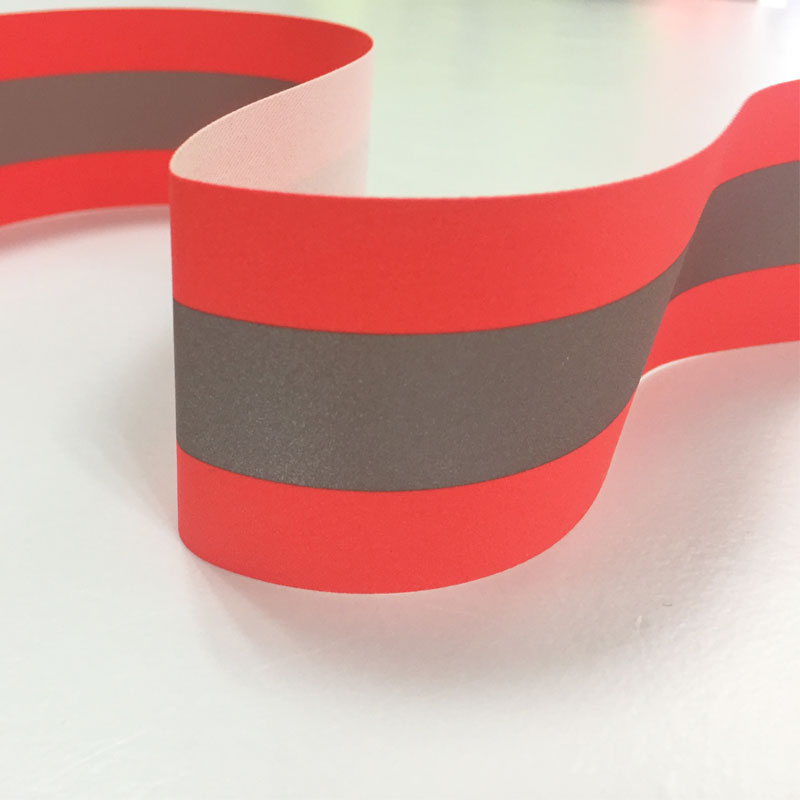 芳纶荧光红阻燃警示带