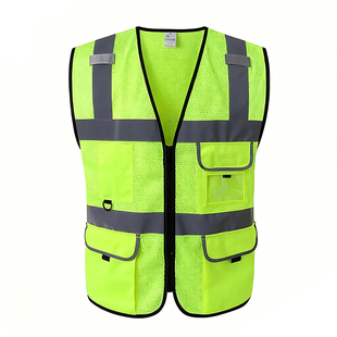 网布透气J9九游会·(中国)首页登录入口背心施工交通安全荧光骑行马甲