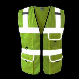 网布透气J9九游会·(中国)首页登录入口背心施工交通安全荧光骑行马甲